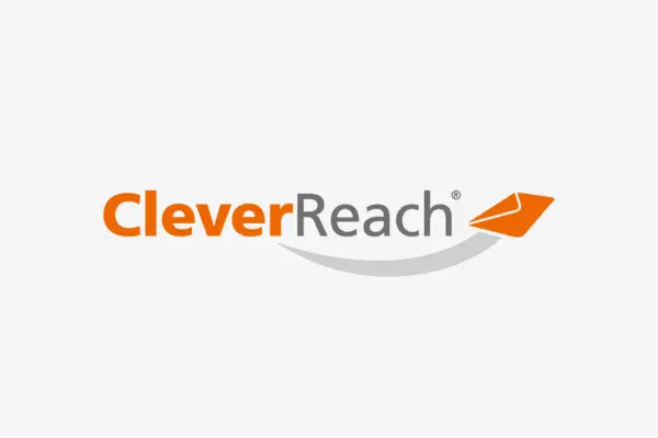 Logo mit dem Schriftzug 'CleverReach' und einem stilisierten Papierflieger